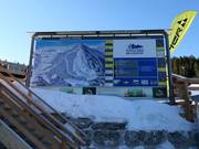 Informatiebord bij het dalstation