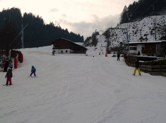 Uitzicht op de hoofdafdaling