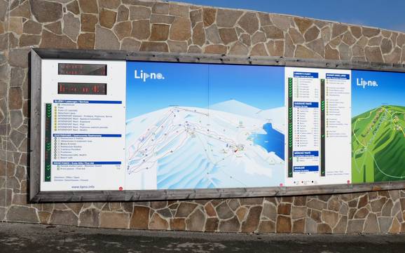 Zuidwest-Tsjechië (Jihozápad): oriëntatie in skigebieden – Oriëntatie Lipno