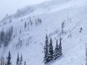 Steile afdalingen bij de stoeltjeslift Milly Express