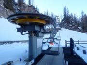 Het personeel is altijd aanwezig bij de instap.