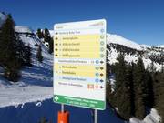 Bewegwijzering op de Penken