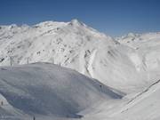 Uitzicht op het freeride-terrein