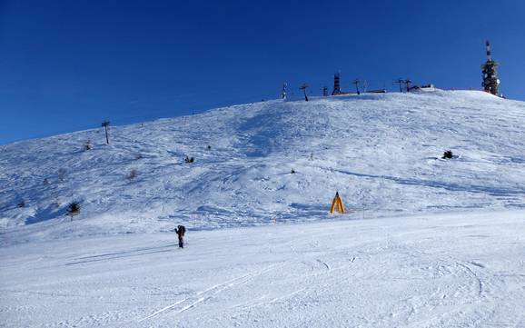 Skigebieden voor gevorderden en off-piste skiërs Gardameerbergen – Gevorderden, off-piste skiërs Monte Bondone