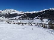 Piste bij de sleeplift Doss