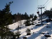 Met de tweezitsstoeltjeslift omhoog naar de Silberberg