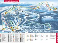 Pistekaart Klövsjö/Storhogna