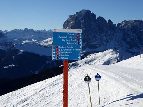 Sellaronda: oriëntatie in skigebieden – Oriëntatie Gröden (Val Gardena)