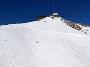 Freeride-terrein onder het bergstation