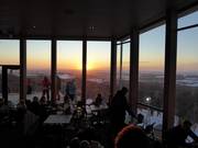 Après-skitip Sonnenuntergang im Chalet du Sommet