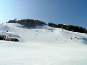 Einde van de zware wereldbekerafdaling Franz Klammer