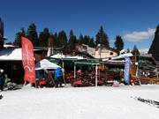 Bars bij het dalstation naast Hotel Rila