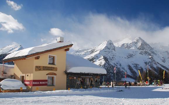 Hutten, Bergrestaurants  Vercelli – Bergrestaurants, hutten Alagna Valsesia/Gressoney-La-Trinité/Champoluc/Frachey (Monterosa Ski)