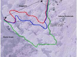 Pistekaart Caldirola – Monte Gropà