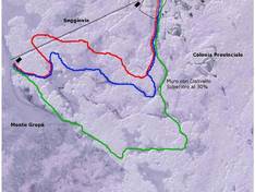 Pistekaart Caldirola – Monte Gropà
