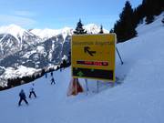 Duidelijke bewegwijzering naar het Skizentrum Angertal