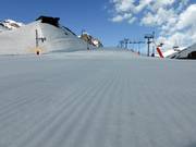 Zeer goede pistepreparatie in het beginnersgebied