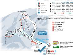 Pistekaart Ca et là Ski Resort Oze