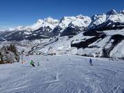 Piste bij de Abergbahn