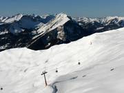 Diepe sneeuwhellingen