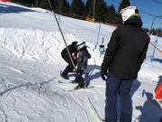 Betrokken personeel bij de lift
