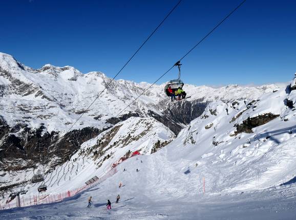 Panorama bergstation Karjoch