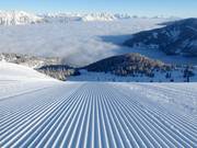 Perfect geprepareerde piste in het skigebied Galsterberg