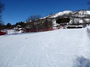 Oefenweide en transportband in Slaatta