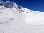 De rode afdaling Des Alpes 2 bij de Langenstein