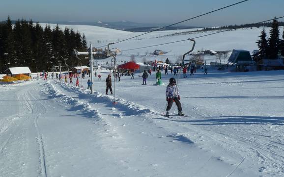 Hoogste dalstation in de regio Ústí – skigebied U Lišáka