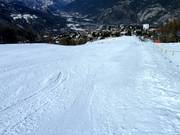 Makkelijke dalafdaling in Sauze d'Oulx