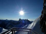 Adembenemend uitzicht vanaf het bergstation