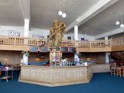 Bar in het bergrestaurant Gadein