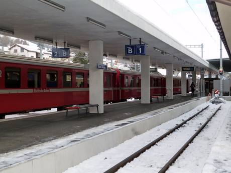 Engadin: bereikbaarheid van en parkeermogelijkheden bij de skigebieden – Bereikbaarheid, parkeren Scuol – Motta Naluns