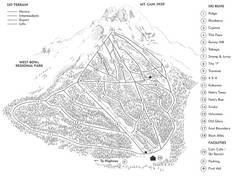 Pistekaart Mount Cain