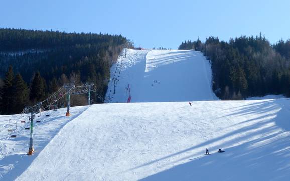 Skigebieden voor gevorderden en off-piste skiërs Noordoost-Tsjechië (Severovýchod) – Gevorderden, off-piste skiërs Špindlerův Mlýn