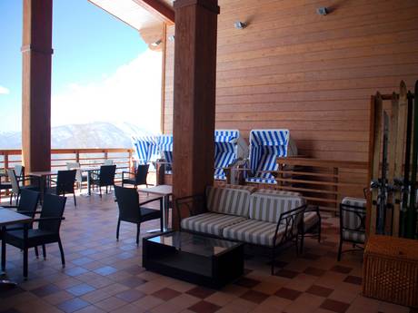 Hutten, Bergrestaurants  Krasnaja Poljana (Sotschi) – Bergrestaurants, hutten Gazprom Mountain Resort