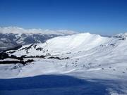 Uitzicht vanaf de Piz Sezner naar de Stein