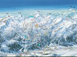 Pistekaart Serre Chevalier – Briançon/Chantemerle/Villeneuve-la-Salle/Le Monêtier-les-Bains