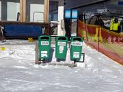 Afvalscheiding in het skigebied