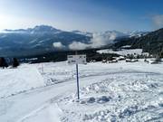 Pistebewegwijzering in het skigebied