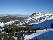 Uitzicht op de bosafdalingen