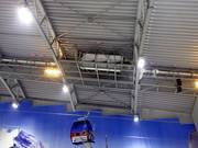 Sneeuwkanon aan het plafond in Alpenpark Neuss