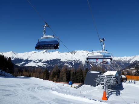 Skiliften Twee Landen Skiarena (Zwei Länder Skiarena) – Liften Nauders am Reschenpass – Bergkastel
