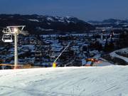 De verlichte dalafdaling