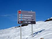 Pistebewegwijzering op de Zettersfeld