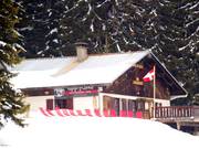Dicht bij de afdaling Baches (retourroute van Crest Voland naar Les Saisies) ligt het Refuge au Lachat.