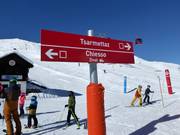 Pistebewegwijzering in Zinal