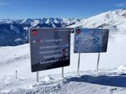 Pistebewegwijzering op de Zettersfeld