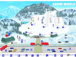 Pistekaart Snow World Ski Park Xueshijie – Peking